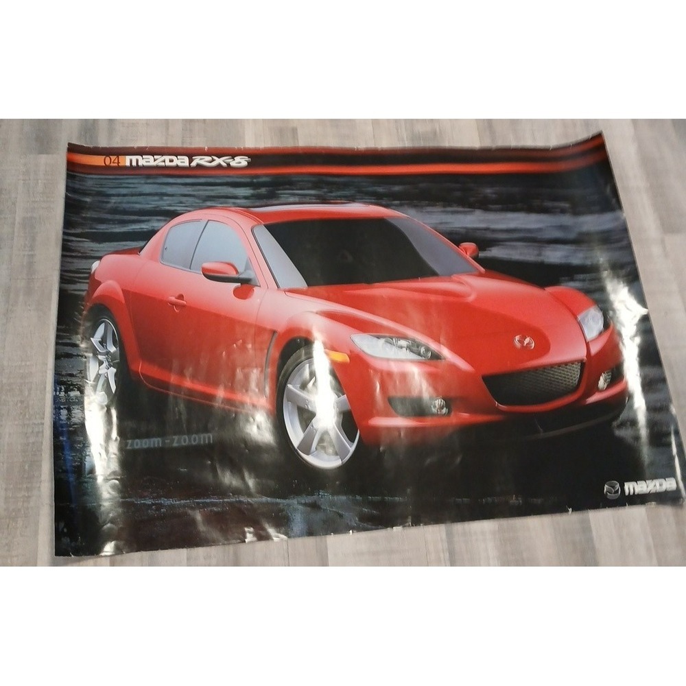 2003 2004 Mazda Rx-8 Advertisement Poster Print 24X33 Art Car Ad Mancave